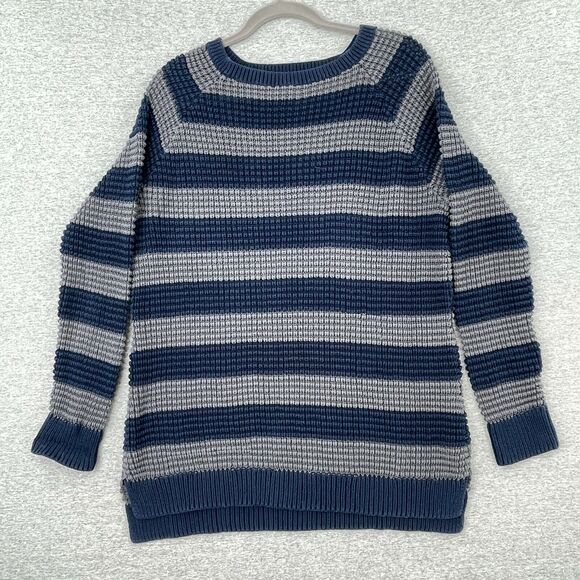 Natural Reflections Sweater Womens XXL 2XL Blue Striped Pullover Long Sleeve - Picture 1 of 7